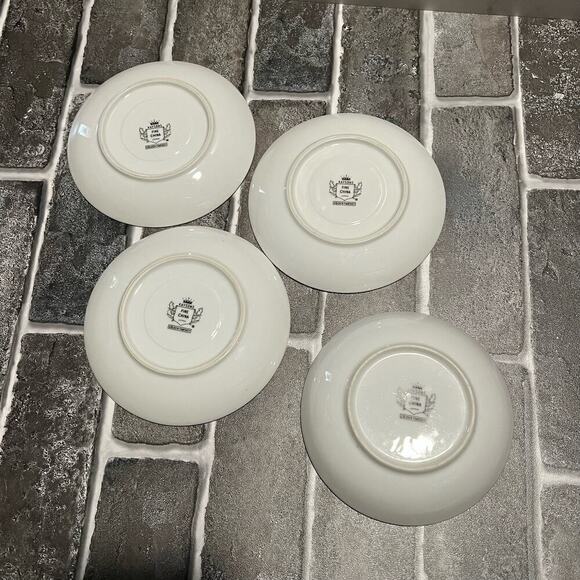 Three 3 Dessert Bread Plates Kaysons Fine China Japan Golden Fantasy 5 3/4” Wide - Picture 3 of 8